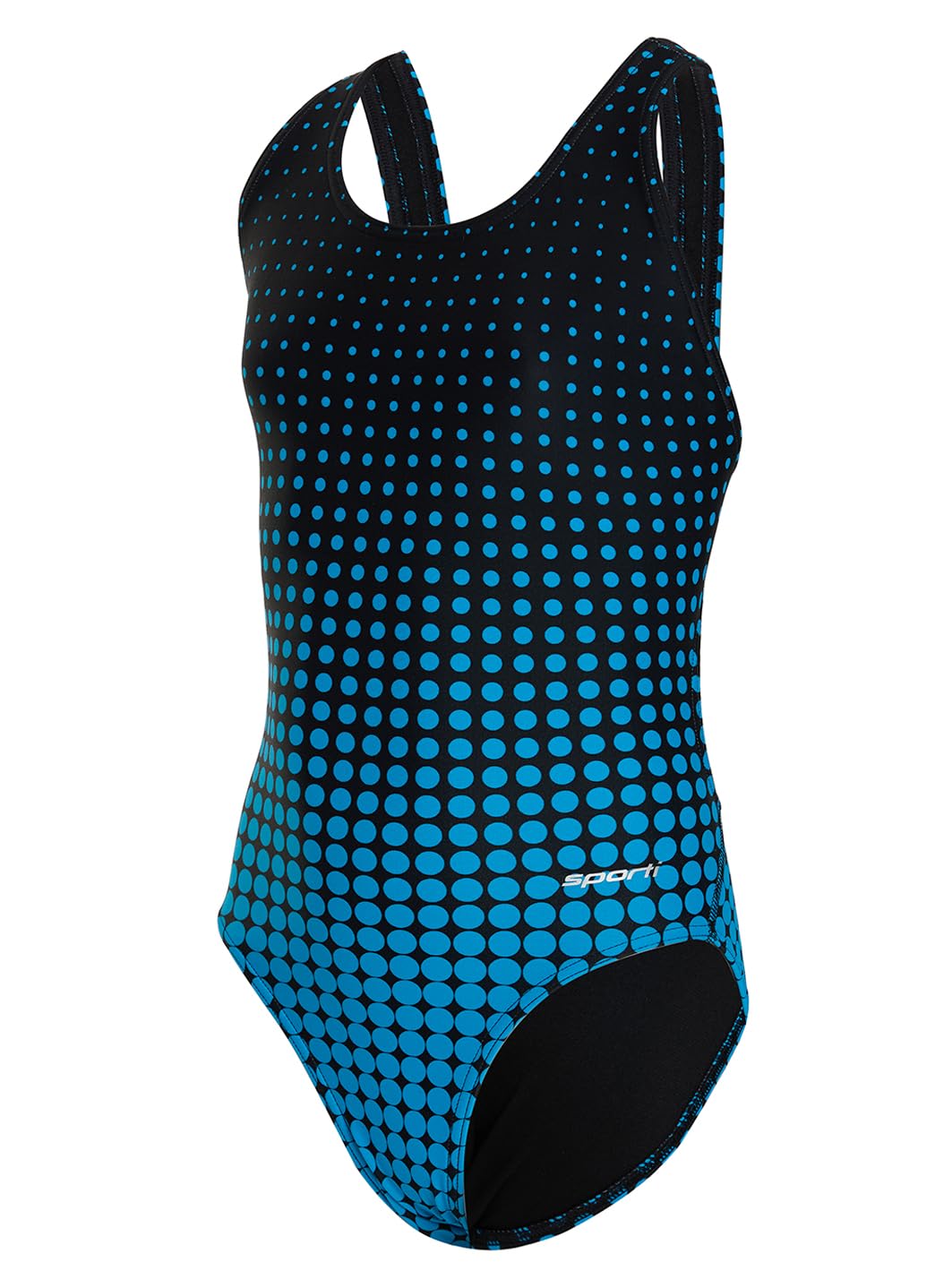 Sporti Girls' &amp; Women's Athletic Wide Strap Abstract Print One-Piece Suit