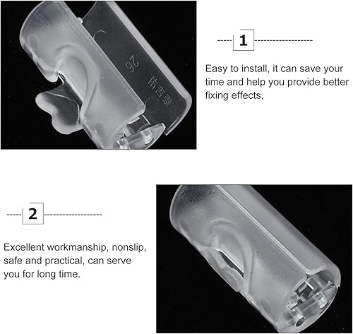 Miniatura 6 de Homoyoyo 20 pinzas para sábanas de cama, clips para funda de edredón, clips para sábanas que sujetan resbalones y caídas