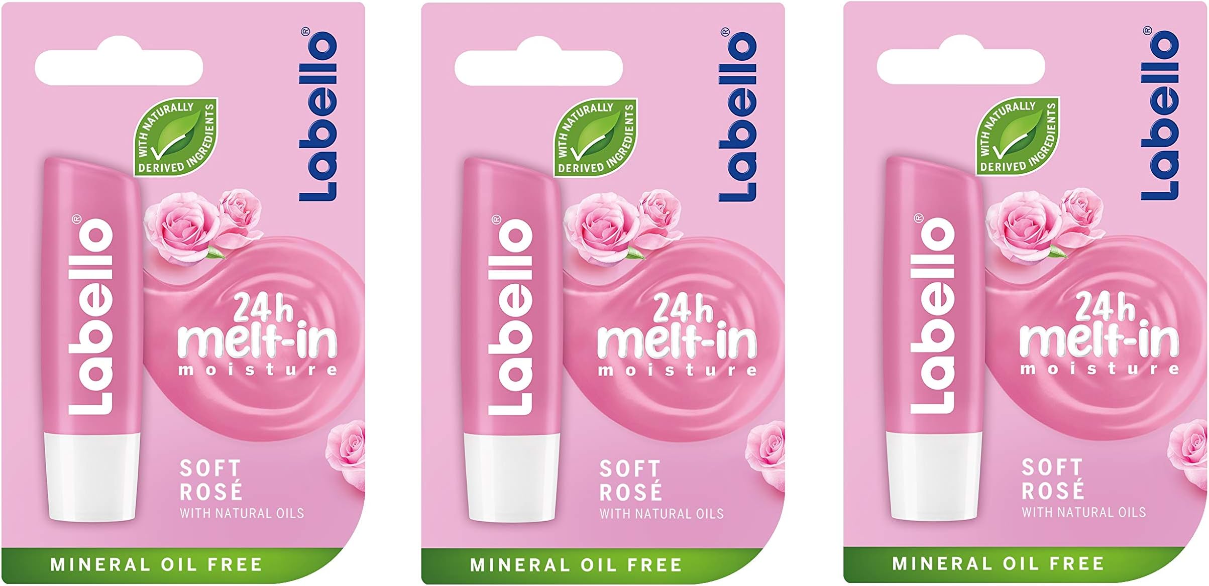 Soft Rosé Lip Balm - 3 pack