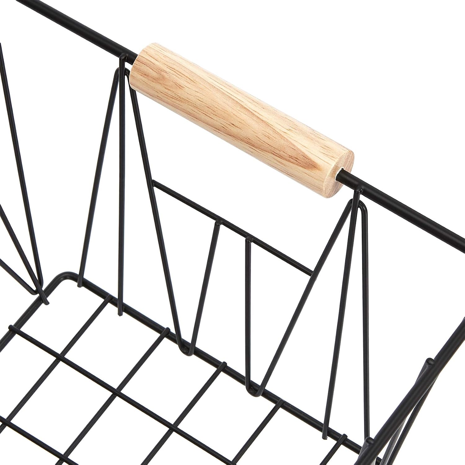 Amazon Basics Wire Storage Baskets - Large Set of 3, Black