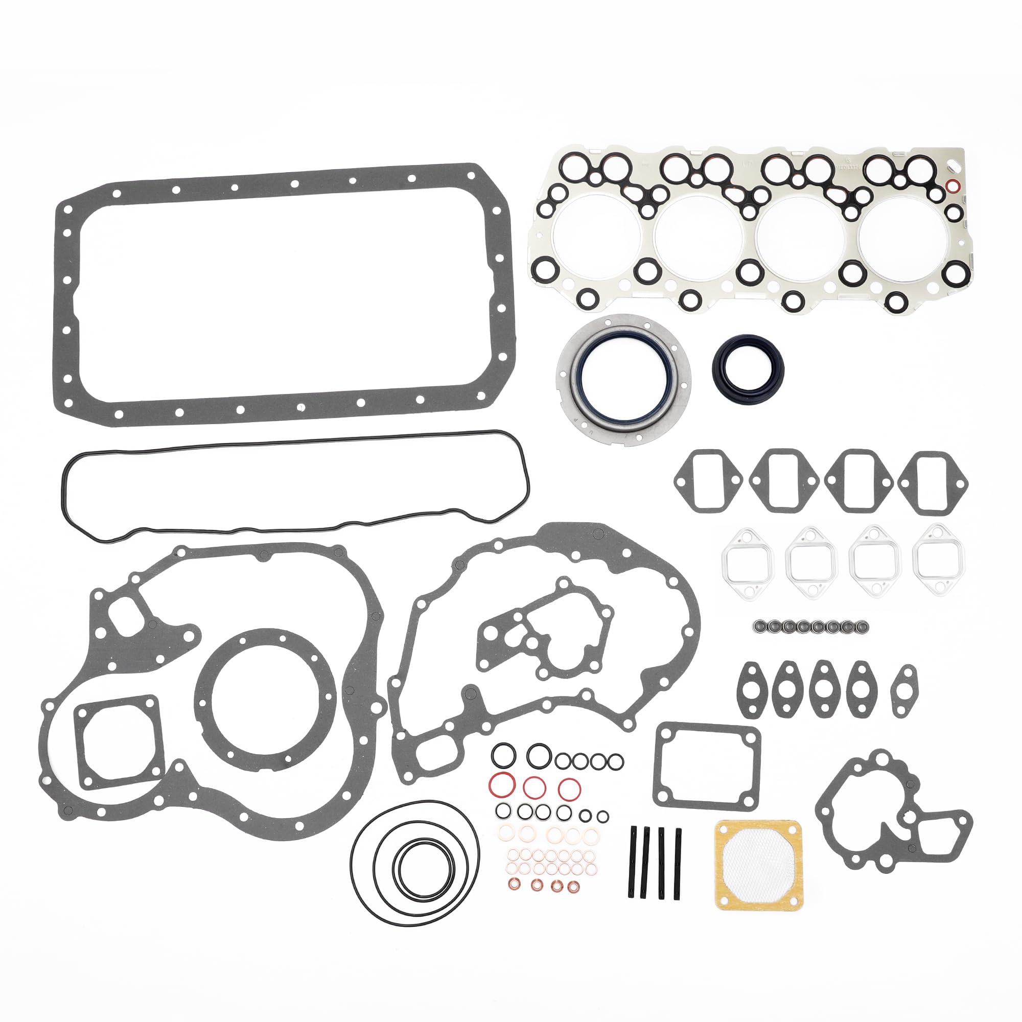Kit De Juntas De Culata Y Válvula para Mitsubishi 4D31(Fe3 | Material Goma Metal, Color Negro, OE Me999663, Alta Resistencia Térmica, Resistente A Corrosión, Fácil Instalación