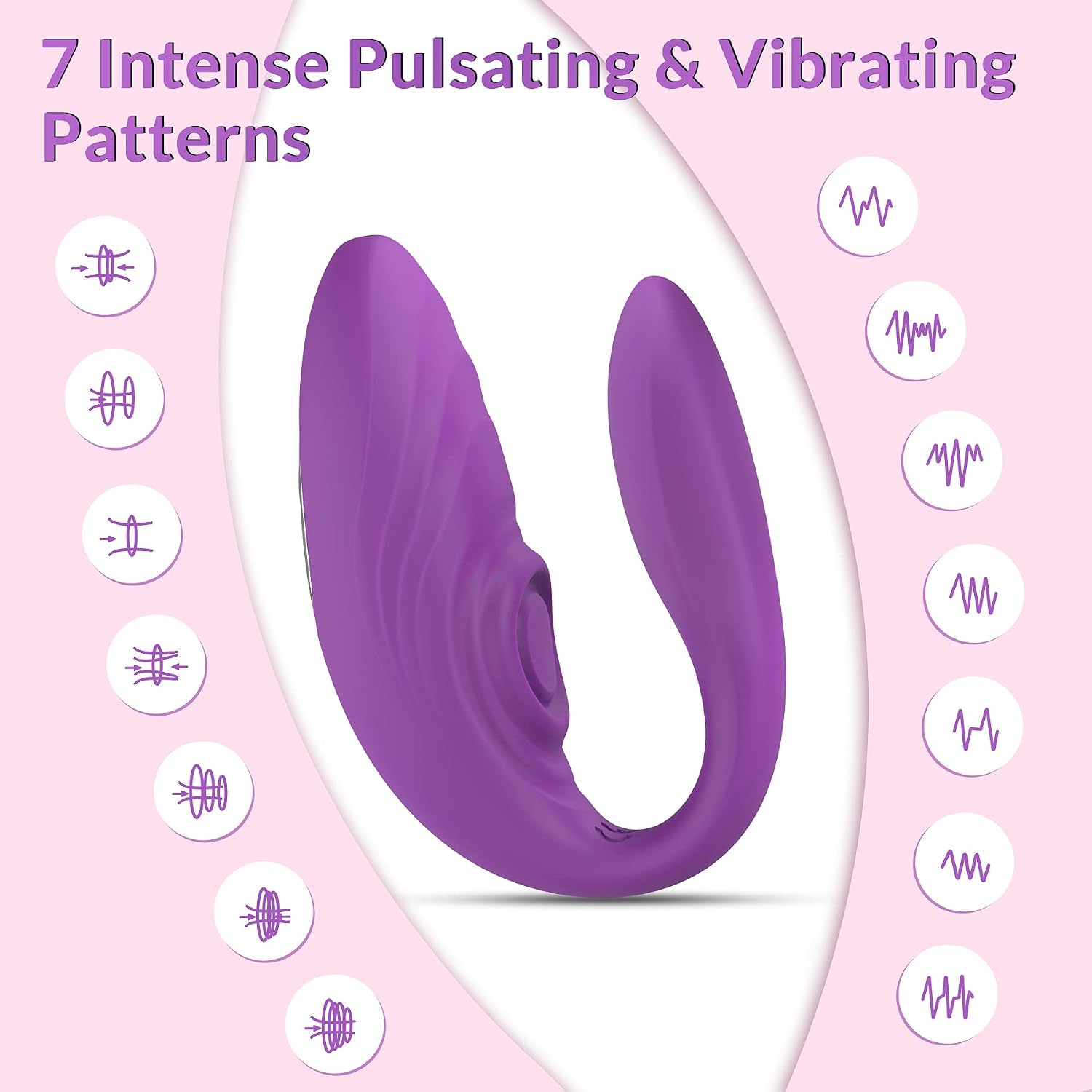 Rotating & Vibrating G Spot Vibrator - BOMBEX Sophia Remote Clitoral Vibrator with 10 Powerful Vibrations, Waterproof Butterfly Vibrator, Adult Sex Toy for Women