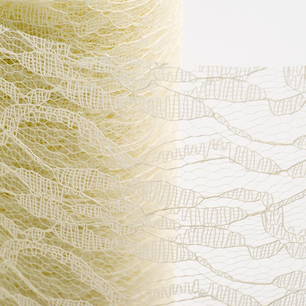 Italian Options, Lace Fabric, 30cm x 10 Metres, Ivory