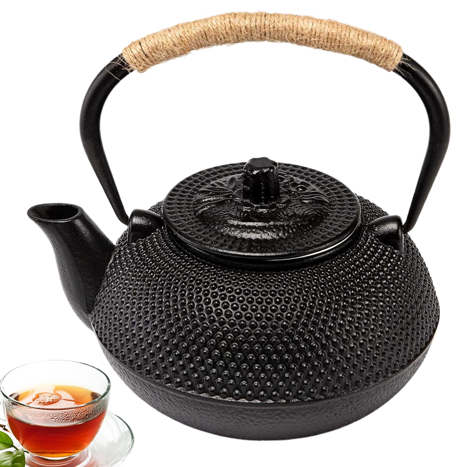 Bouilloire en fonte émaillée sans goût métallique pour cuisinière