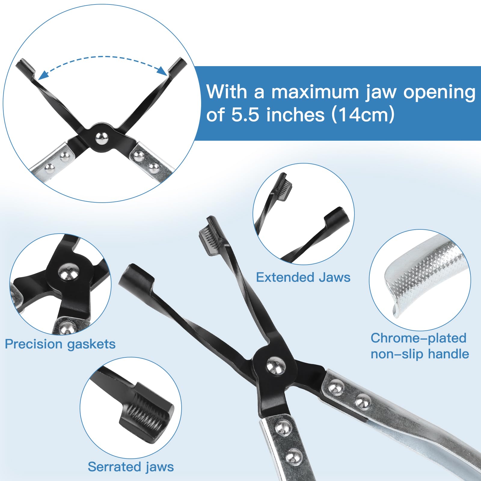 DBREAKS Outils de Montage et Démontage de Joint de Soupape, Kit de Démontage et D'installation de Joint de Valve avec Adaptateurs