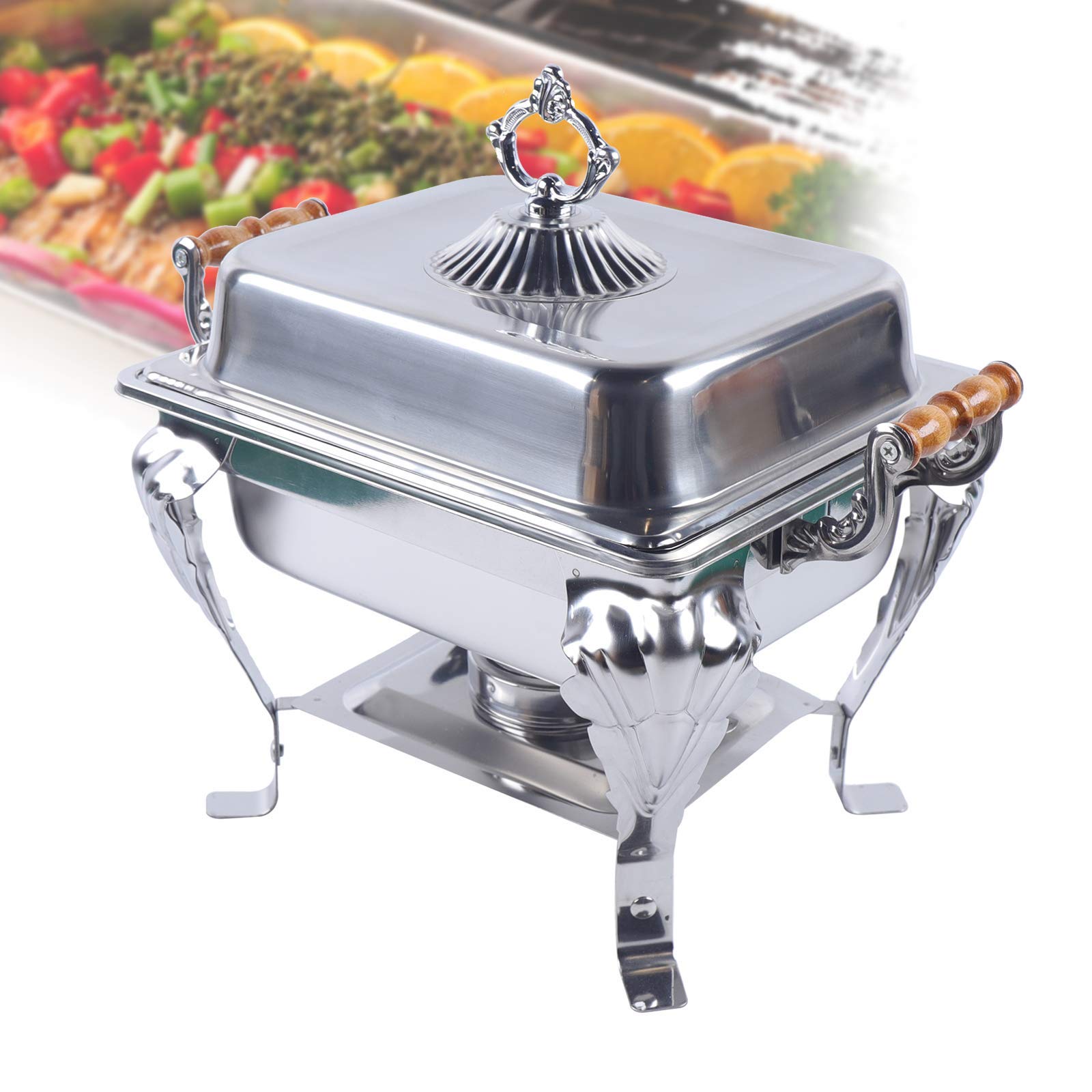 Futchoy Chafing Dish, scaldavivande in acciaio inox, contenitore termico per buffet e feste