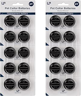 LP RFA-67 RFA-67D-11 Pet Collar Replacement Batteries, 20 Pack 6 Volt Lithium Battery Compatible with PIF-300 RF300 PIF-275-19 PRF-3004W PUL-250