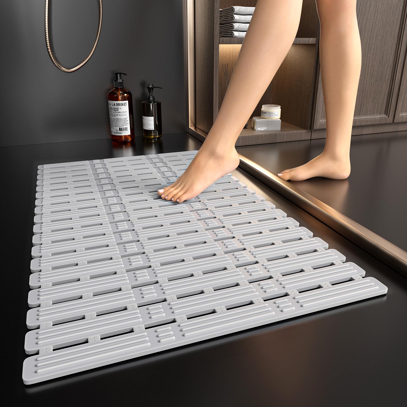 XIYUNTE Shower Mat Non Slip Anti Mould for Elderly