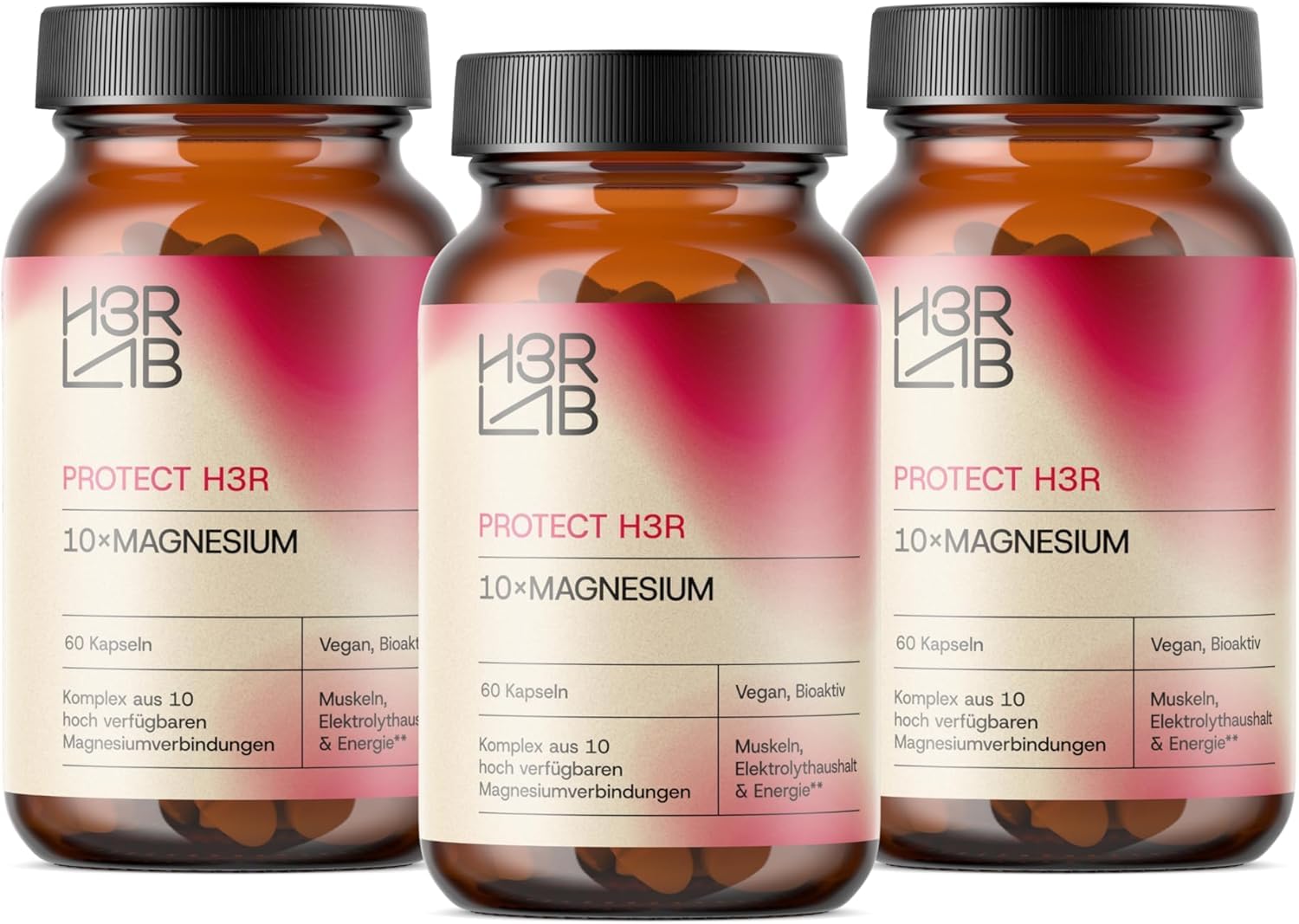 10x Magnesium Komplex – 10-in-1 mit Bisglycinat, Citrat, Malat & Taurat | 280 mg Magnesium pro Tagesportion | Für Muskeln, Nerven & Energie | Vegan & ohne Zusatzstoffe | 180 Kapseln