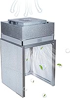 JJFFTAO FFU HEPA H14 Laminar Flow Hood with Filter - ISO Class 5 Cleanroom for Labs, Mushroom Rooms - 24x24 Inch 110V