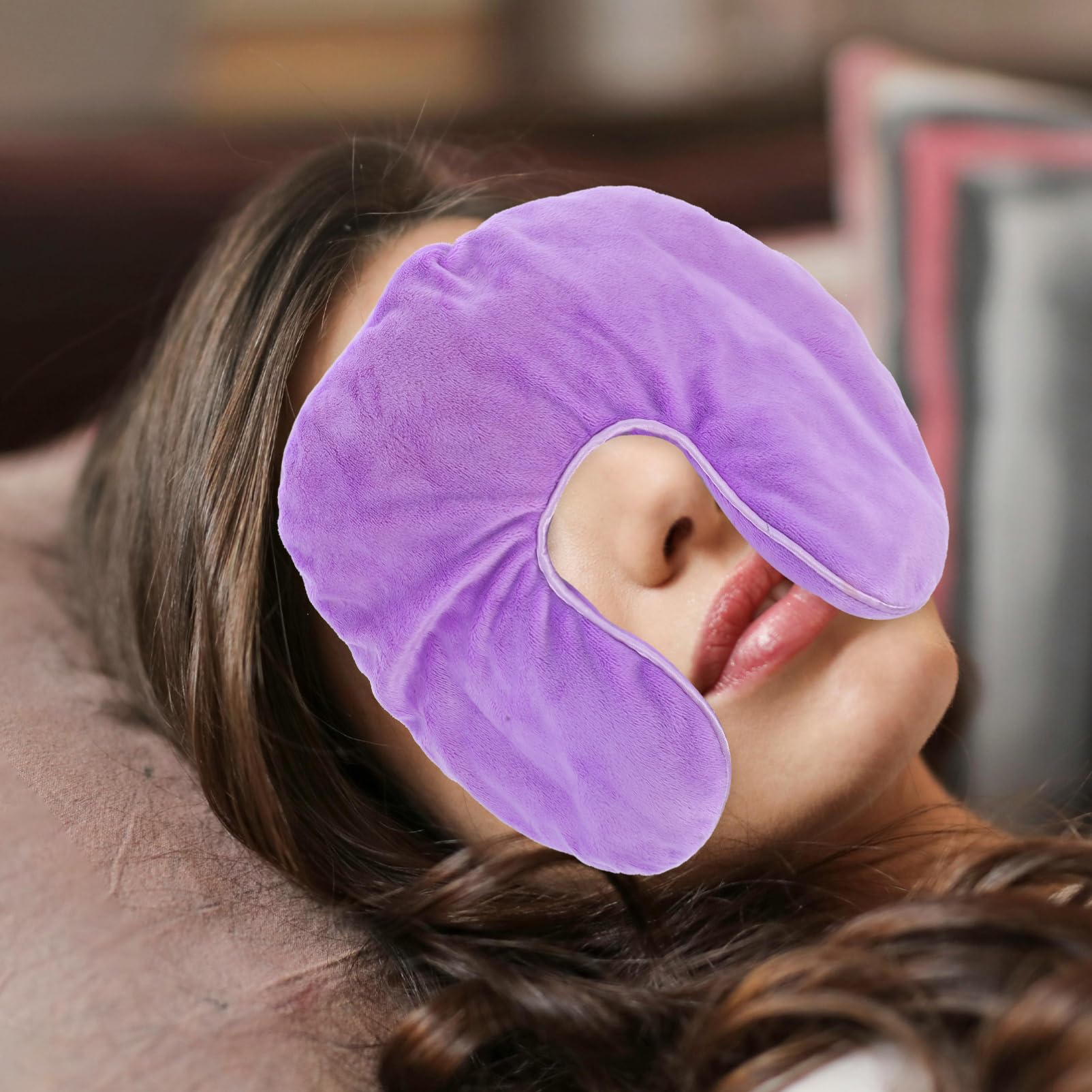 Masque de Sommeil Chaud et Froid à Lavande, Yeux et Visage