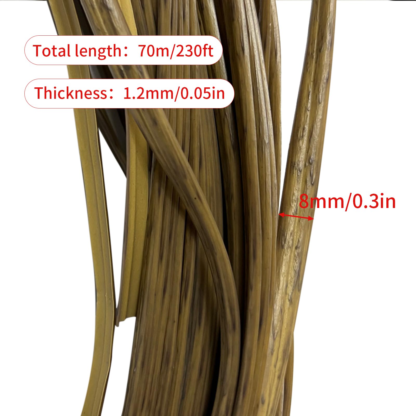 Kit Riparazione Rattan Sintetico - 70 Metri, Polietilene, Per Sedie E Mobili Intrecciati - Foto 12