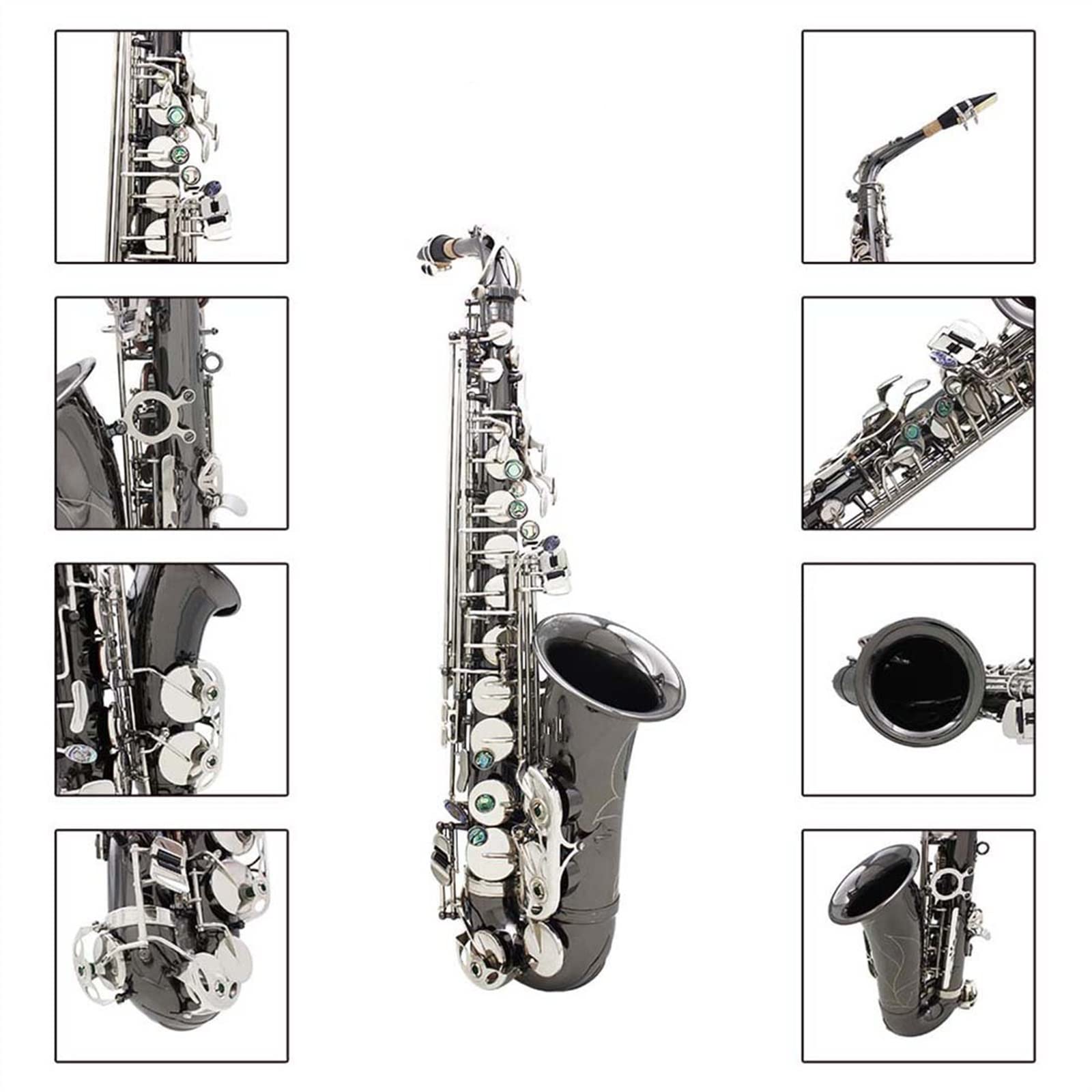 Saxophon Student Es-Alt-Saxophon Musikinstrument Messing-Saxophon Mit Zubehör