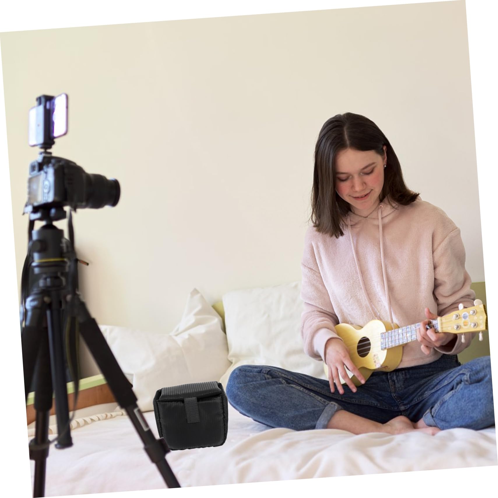 Uonlytech 3piezas Funda De Protección Acolchada para Lentes De Cámara DSLR y Resistente Golpes Bolsa y Ligera para Accesorios Fotográficos