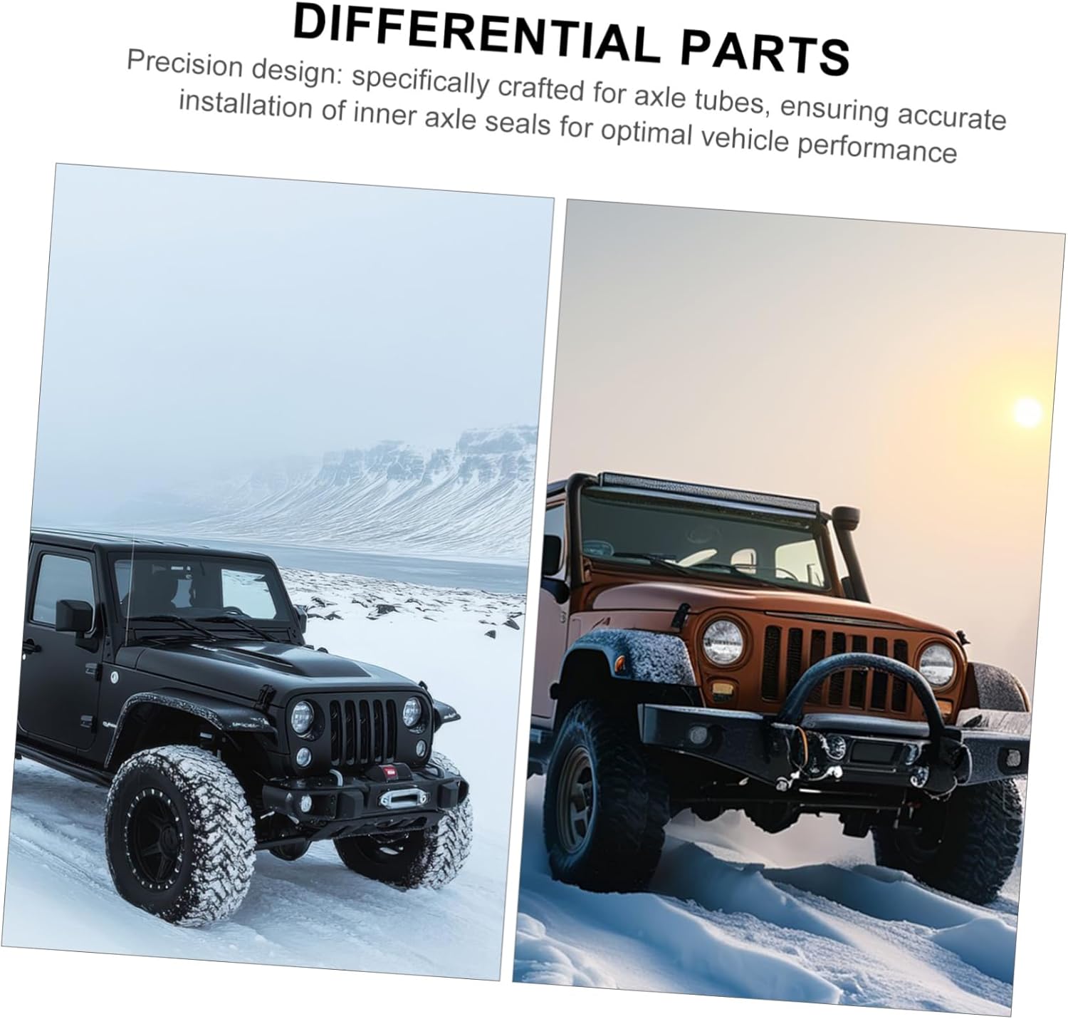 Inner Axle Seal Installation Tool Precision Metal Construction for Front Differential Seal Protection Auto Repair and Off Road Vehicles