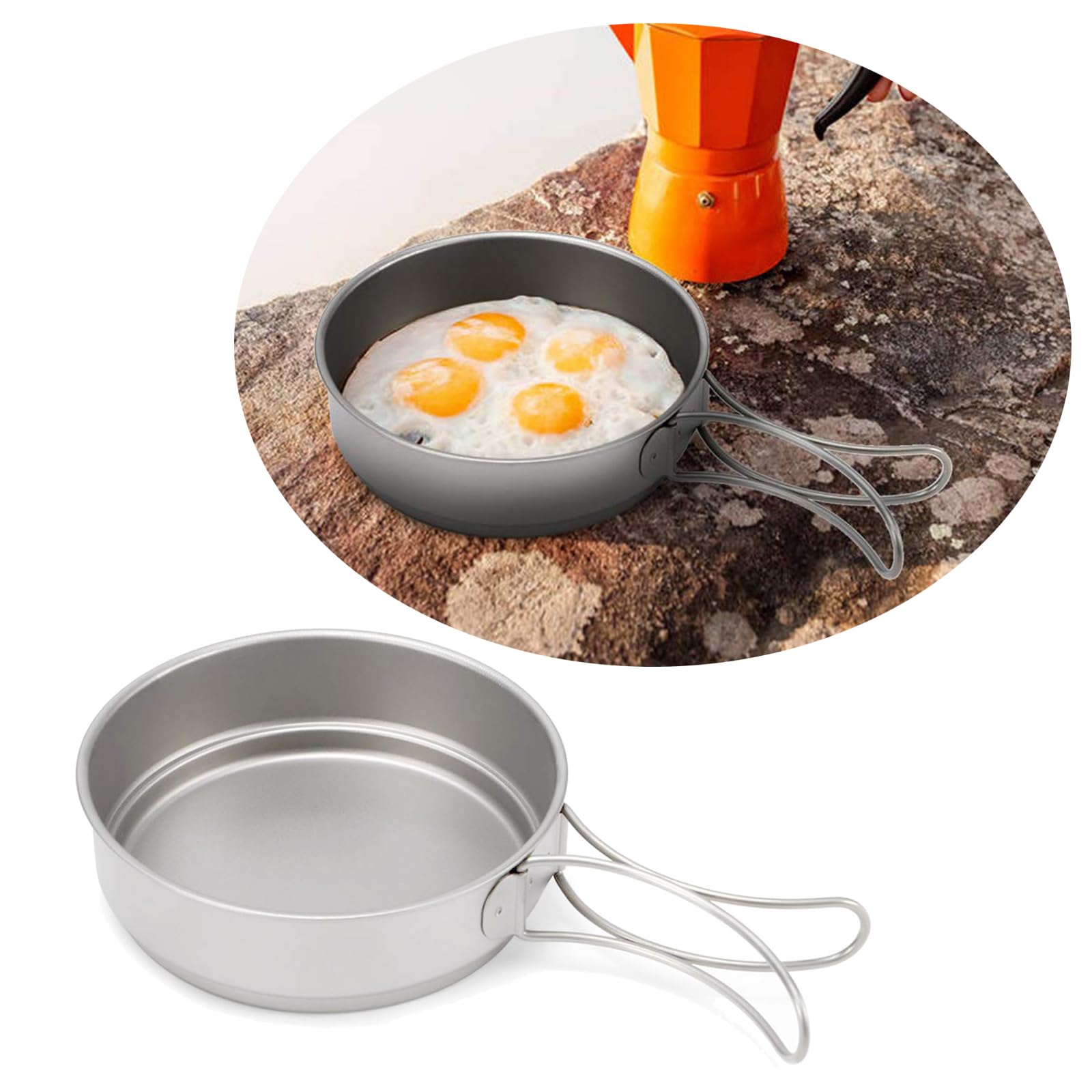 Compacts Assiette de camping avec poignée pliable et légère pour randonnée en plein air
