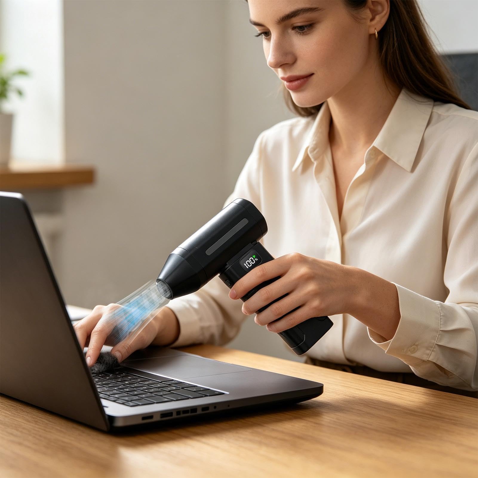 Soffiatore ad Aria Compressa | 6000mAh Ricaricabile 100000RPM Strumento Rimuovi Polvere - Ventola Soffiante Elettrica,per Dispositivi Elettronici, Computer, Casa, Appartamento, Ufficio, Dormitorio,