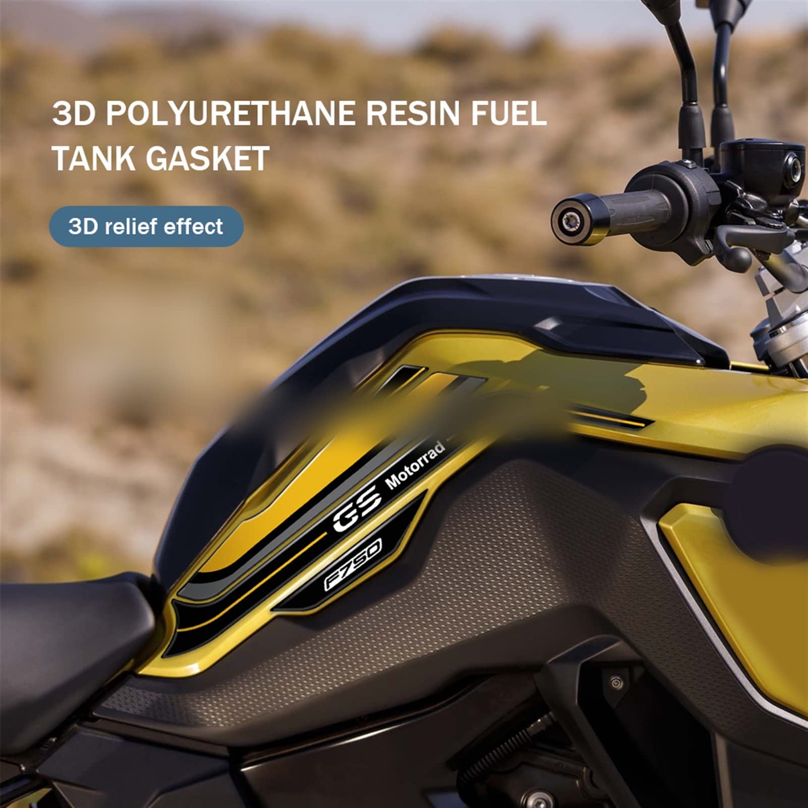 Motorcycle Tank Protector Clear - Sticker Solution