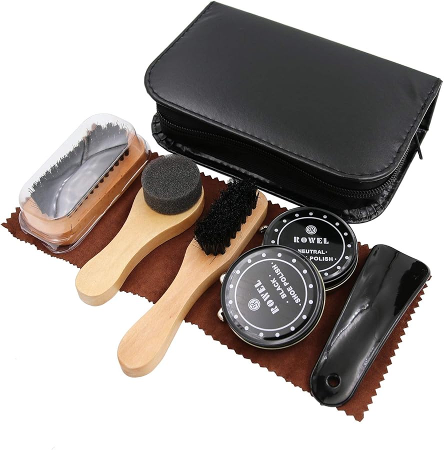Amazon | [Rurmy] 靴磨きセット 靴磨きケース 10点 セット クロス