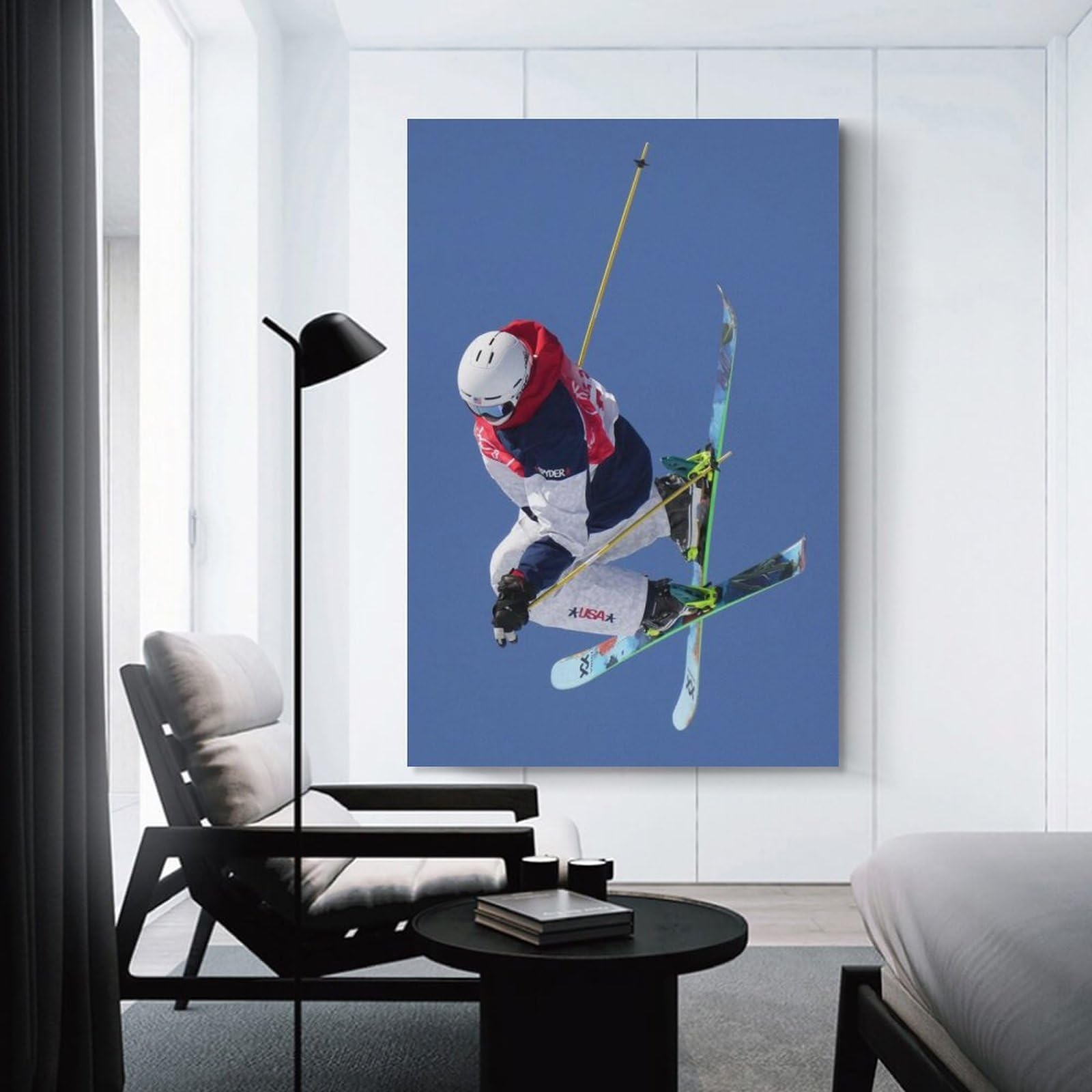 Alexander Hall Poster Winter Men's Skiing (2) Room Aesthetic
