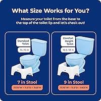 Vista 6 de Squatty Potty Taburete de inodoro original 2.0 base 7", blanco, 1 unidad