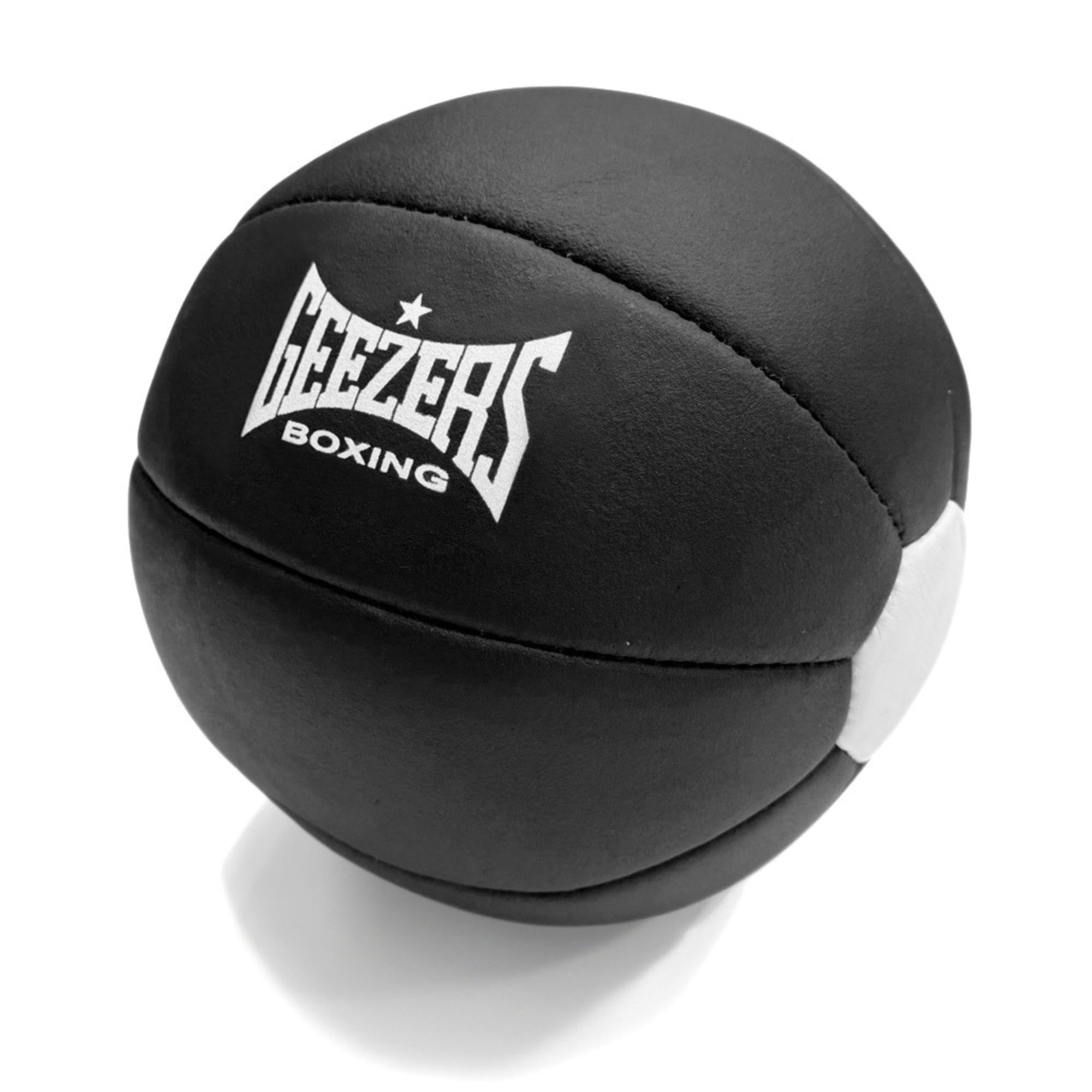 Geezers Boxing Premium Leather Medicine Ball, 3kg,5kg and 7kg Med balls, Heavy Duty, Durable, Functional Strength Training, Home Gym, Fitness Exercise, Weight Lifting(7)