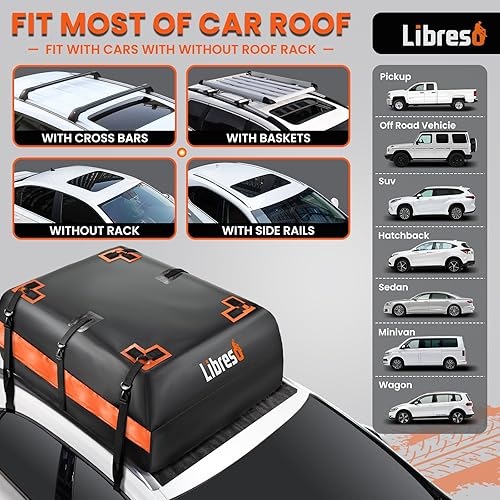 Miniatura 4 de Bolsa de carga extra impermeable para el techo del automóvil con anillo de metal correas movibles para automóviles consin portaequipajes, bolsa de