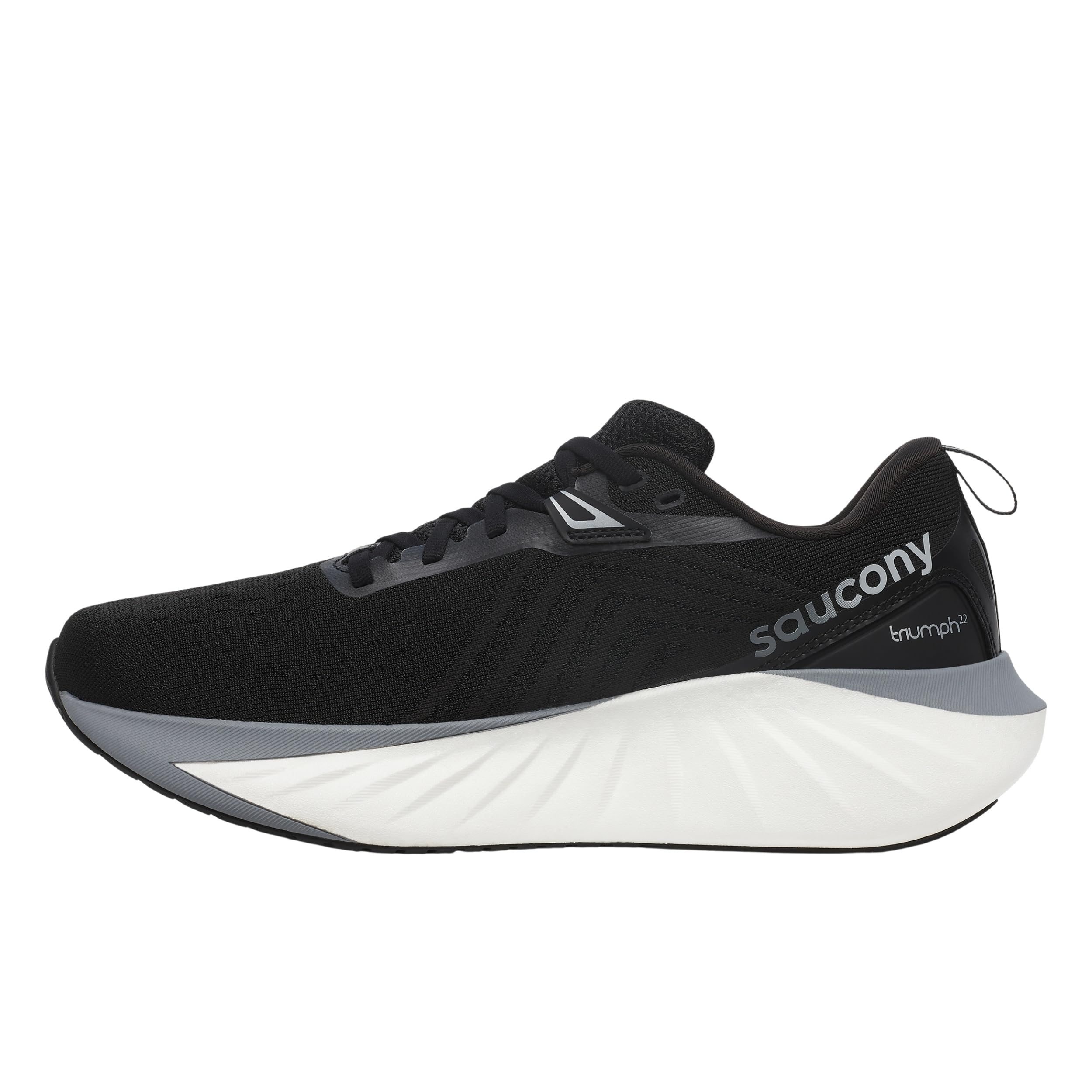 saucony Men's Triumph 22 Sneaker, Black/White, 9.5-picture-24