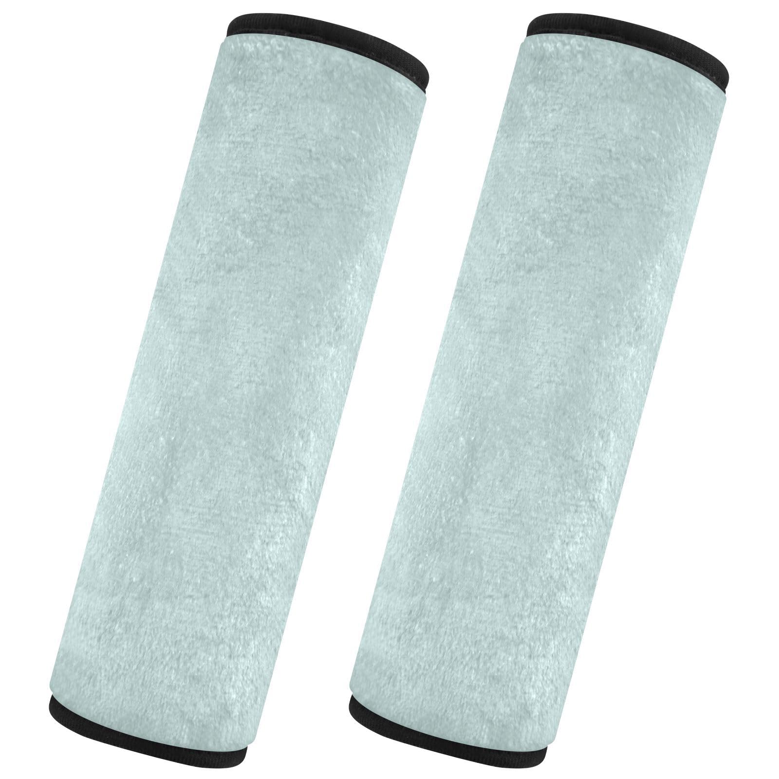 EtherSpher Bluish Grey car seat Neck Strap Covers, Protects Your Neck and Shoulders, Cute Seatbelt Cover for Sedan Truck Bag Protector para cinturón de carro 2 pcs