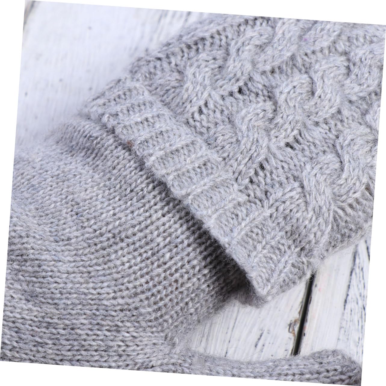 GALPADA 3pezzi Guanti Invernali Donna Lana Calda Lavorati Maglia Guanti Convertibili Senza Dita Con Copertura Per