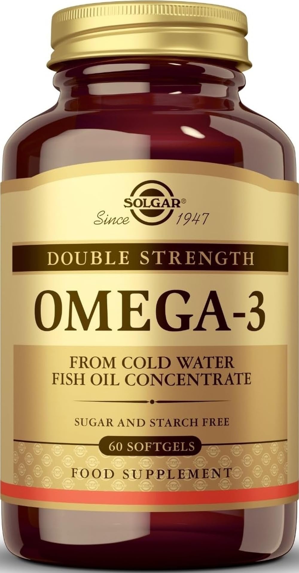 Solgar Omega 3 - EPA DHA - Cœur, Cerveau, Vision - Sans Gluten, 60 Capsules