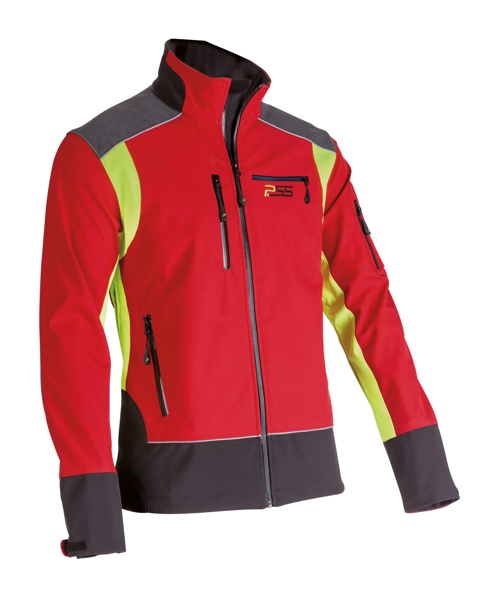 PSS Softshelljacke X-treme Shell Rot/Gelb Größe 4XL