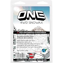 One Mfg 4WD Snowboard & Ski Wax, 5-Pack of Oneball Waxes for Universal Snow, Cool Snow, Cold Snow, Ice Cold Snow, Warm Snow, Base Wax, No Fluoro