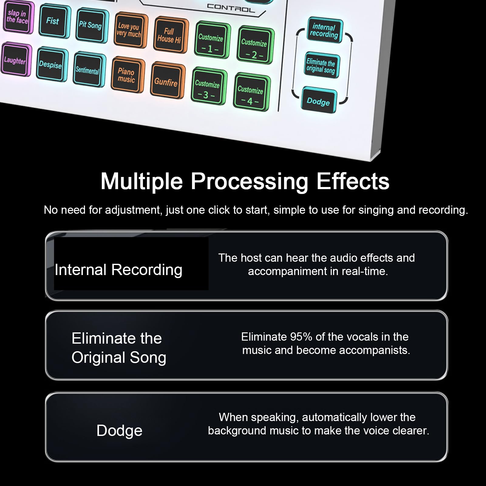 X7 Scheda Audio Live Esterna Scheda Mixer Audio 16 velocità per Streaming Live Karaoke Gaming 12 Effetti Speciali Microfono 48V