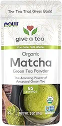 NOW Foods - Chá Real Matcha Orgânico Chá Verde Em Pó - 3 oz.