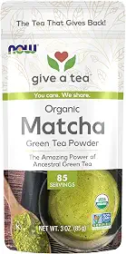 NOW Foods - Chá Real Matcha Orgânico Chá Verde Em Pó - 3 oz.
