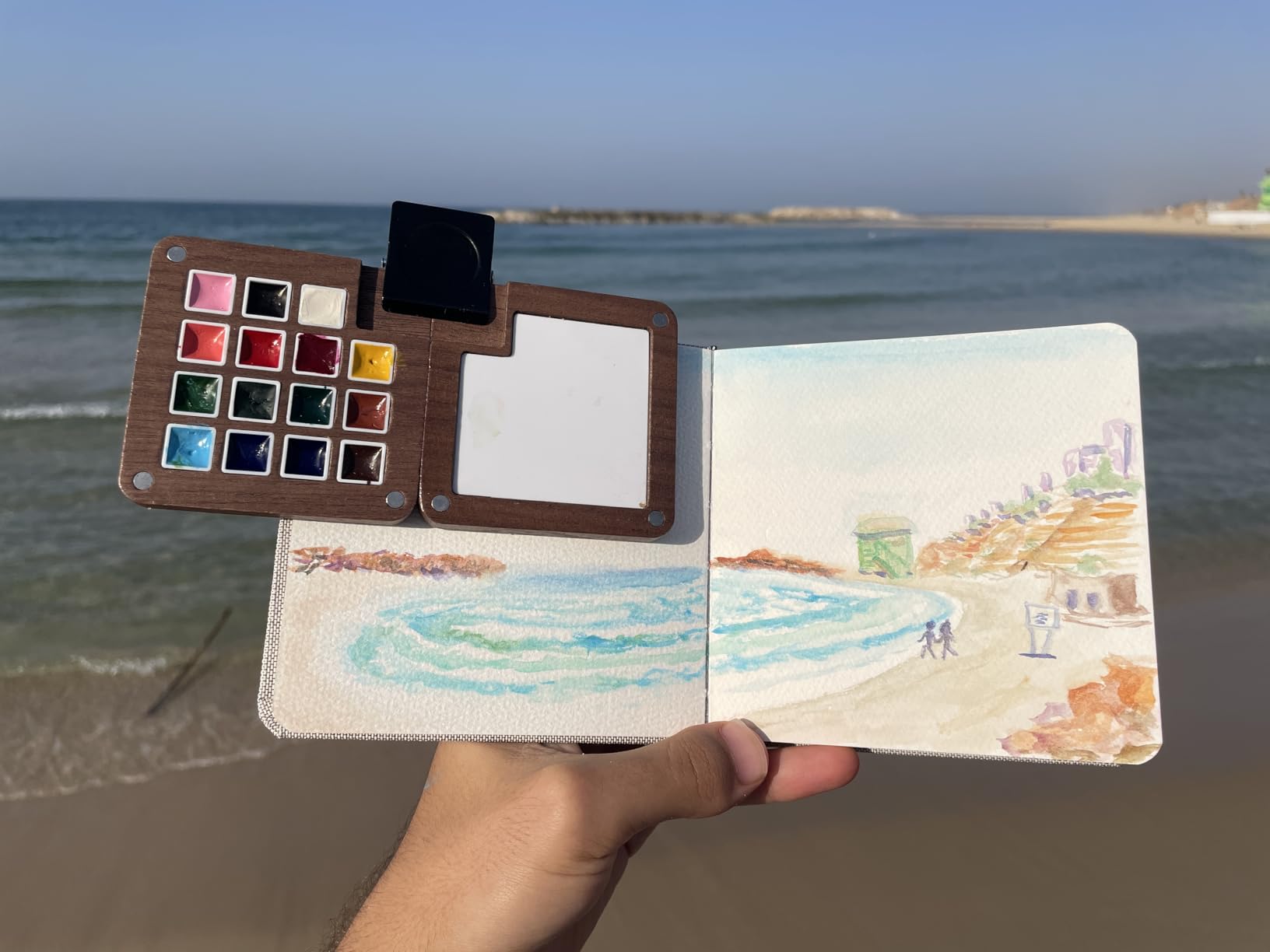 Mini Travel Watercolor Paint Set Pocket Art Kit