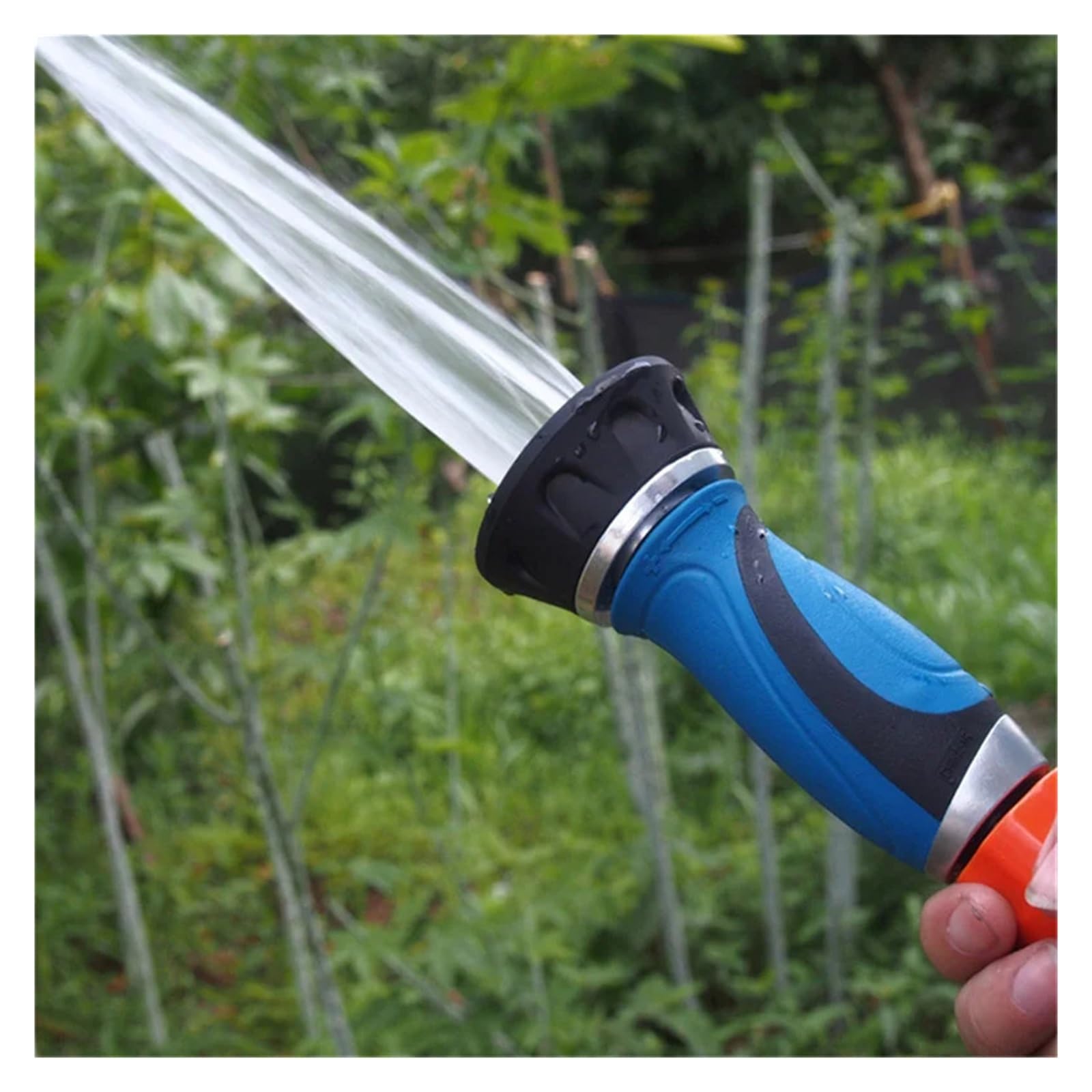 Pistolet d'arrosage avec embout multi-jets, Pulvérisateur de jardin manuel en laiton, noyau métallique, interrupteur rotatif, poignée TPR, débit variable