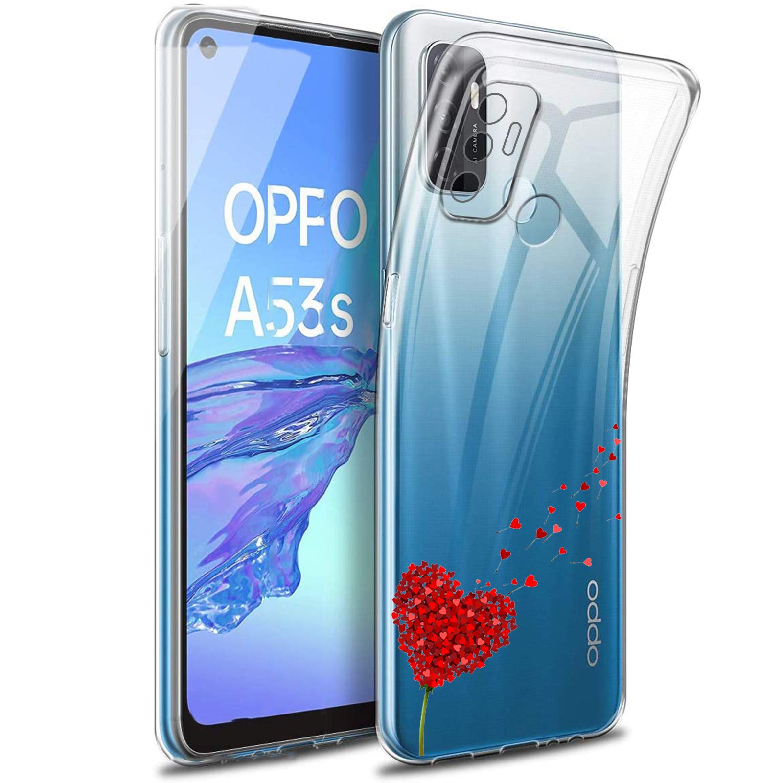 RanTuo Cover per Oppo A53s 5G, AntiGraffio, Silicone