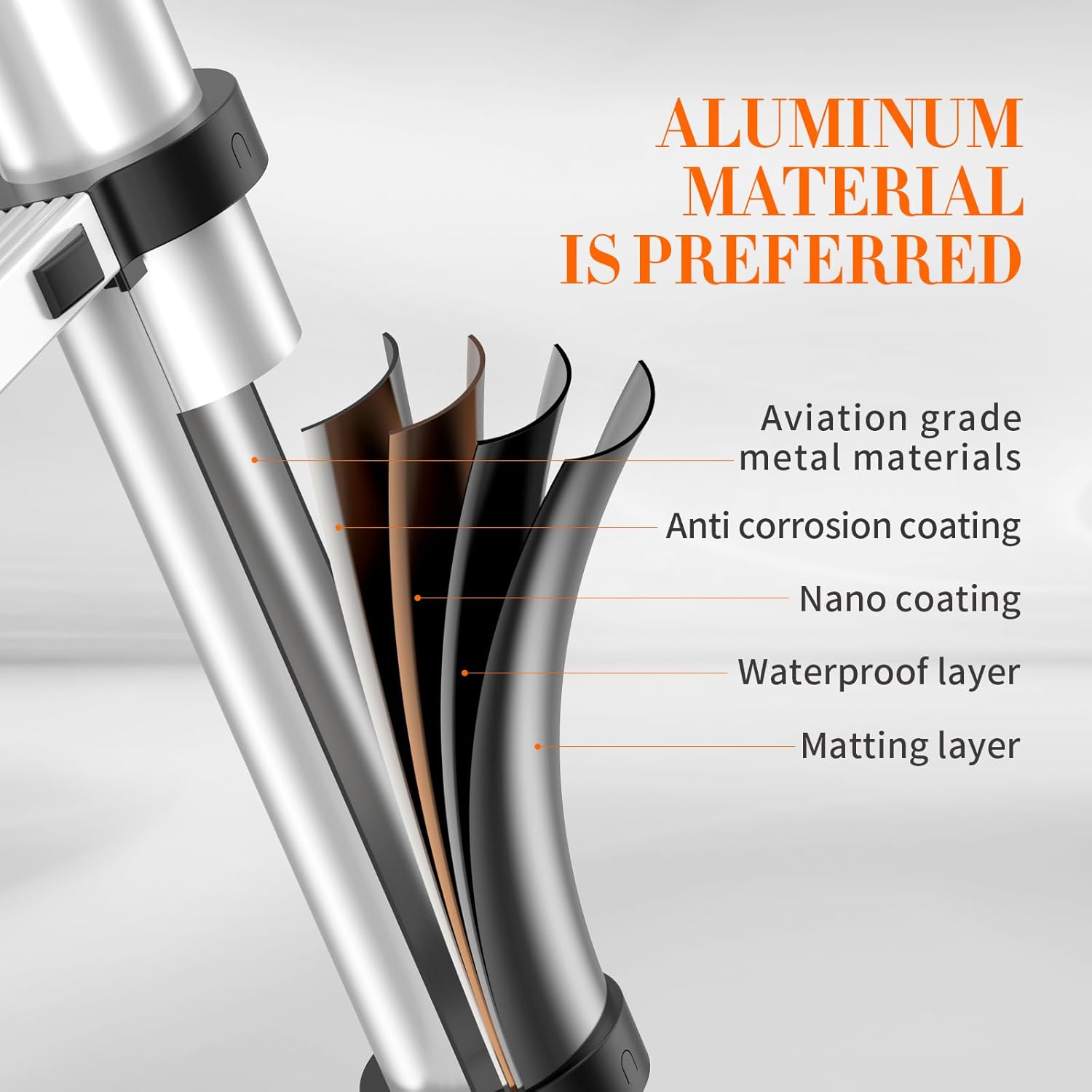 12.5FT Telescoping Ladder, 330lb Capacity Aluminum Heavy-Duty Extension Ladder with Anti-Slip Steps for Secure Attic Access, Roof, and Home Renovation Projects