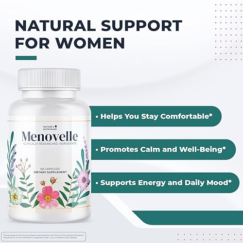 Miniatura 2 de Menovelle Cápsulas para mujer  Fórmula natural de apoyo diario con hongos y botánicos  Sin OMG, fácil de tomar, fabricado en los Estados Unidos, 60