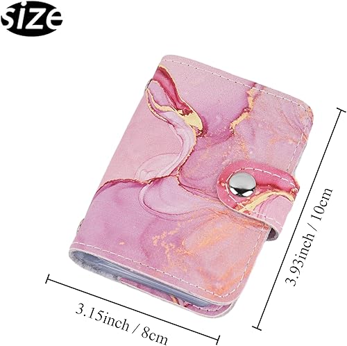 Miniatura 3 de Hennaja Organizador de tarjetas de visita, soporte para tarjetas de visita, funda de piel sintética, carpeta de organización con nombre y tarjeta de