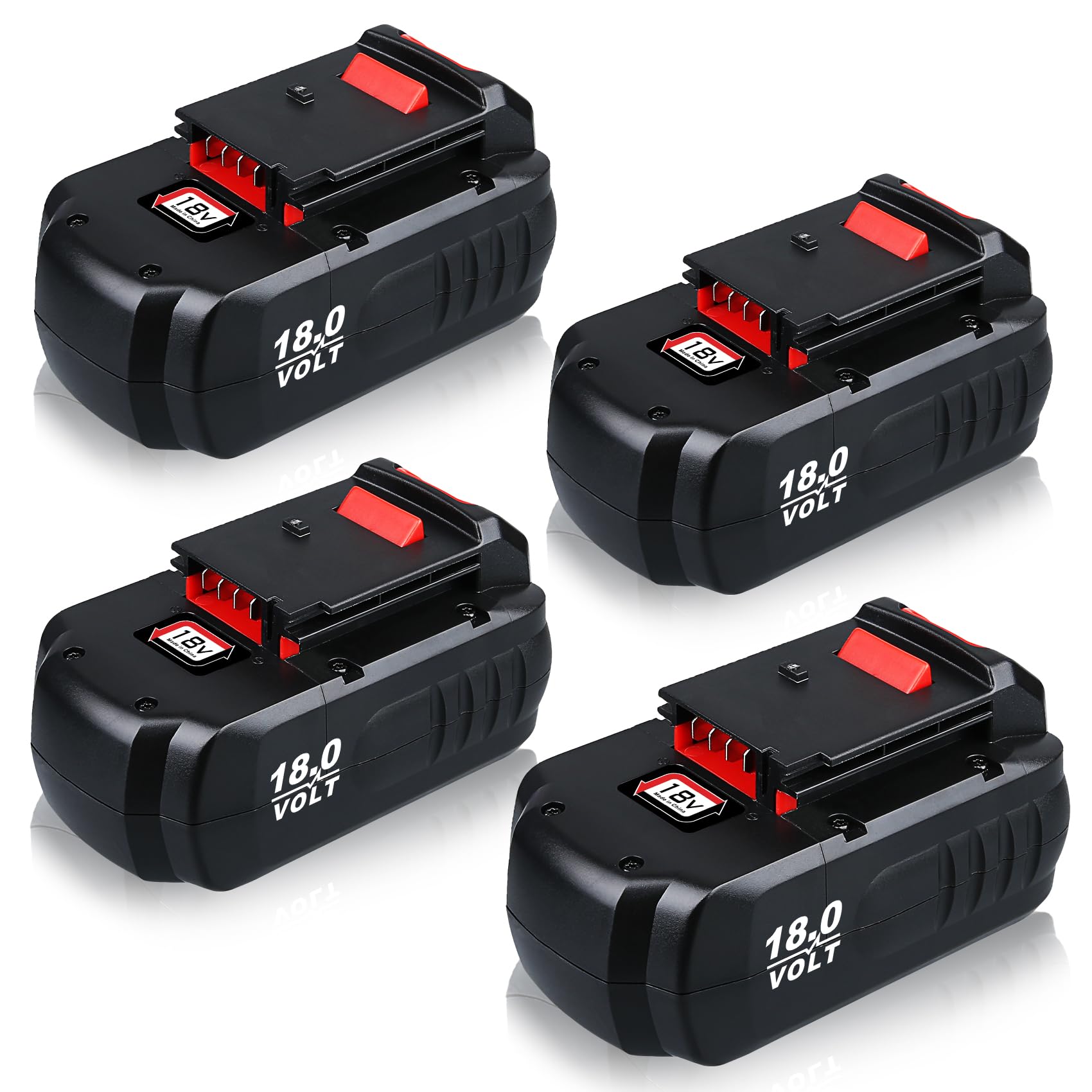 VANTTECH 4-Pack 4.8Ah PC18B 18V Ni-Mh Replacement for Porter Cable 18V Battery PCC489N PC18BLEX Compatible with Porter Cable 18 Volt Cordless Power