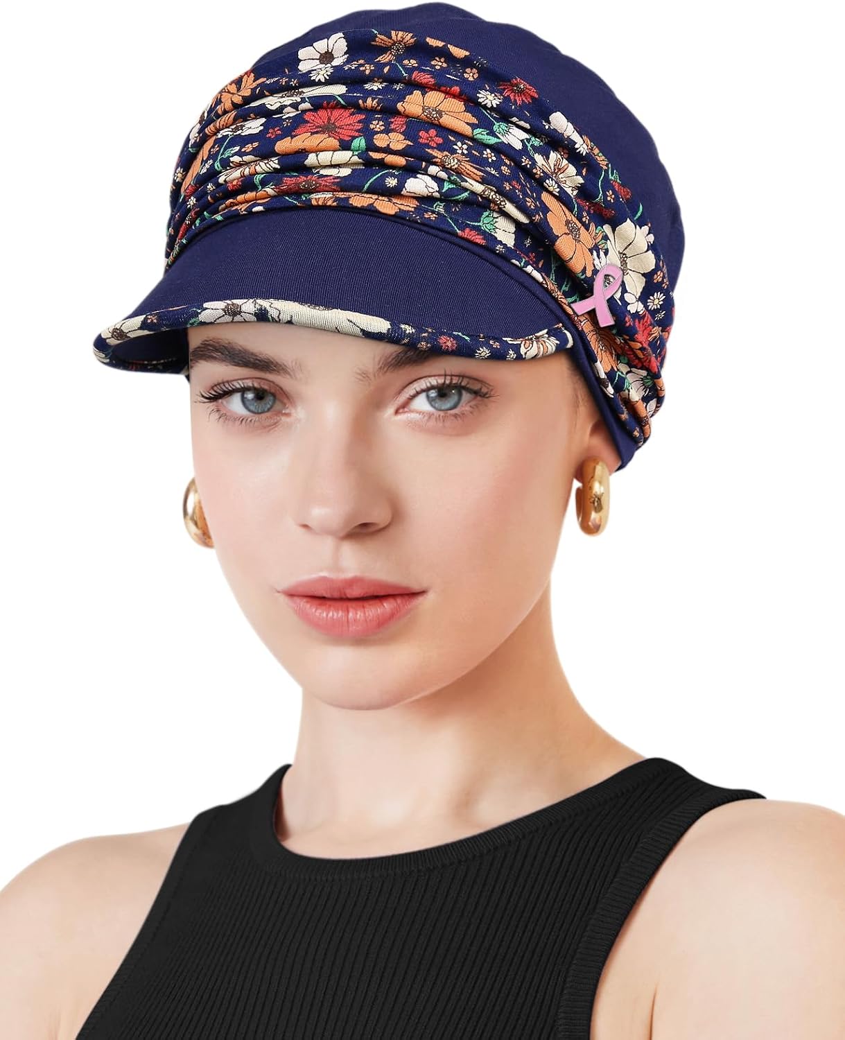 Chemo Headwear Viscose Newsboy Cap for Women Winter and Spring Hats
