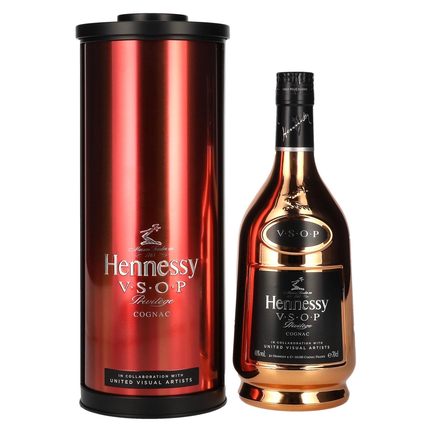 Hennessy V.S.O.P Privilège Cognac x United Visual Artists 40% Vol. 0,7l in Tinbox