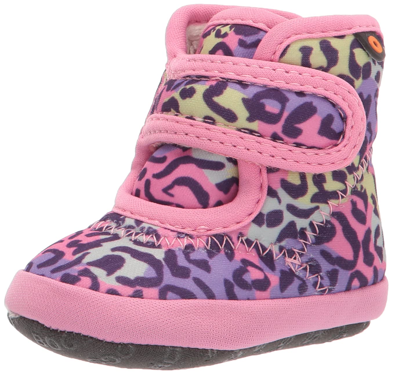 Bogs Baby Elliott II Sneaker, Neo Leopard Print-Pink, 8 US Unisex Infant