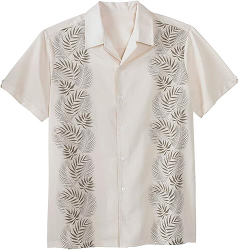KingSize Camisa Isla de Manga Corta para Hombre Grande y Alto