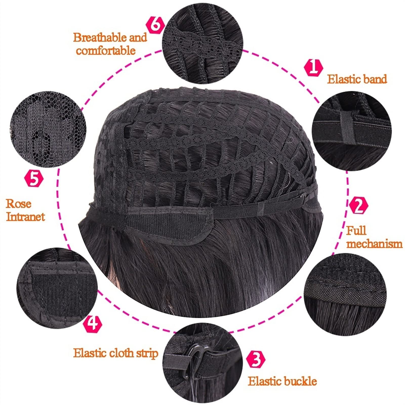 Peruki dla kobiet Peruki z lokami Długie Falowana Peruka syntetyczna grzywką Czerwony Gradient Czarny Lolita do cosplay Naturalne Termoodporny na Codzienny Kostium imprezowy Halloween