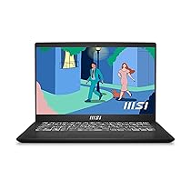 MSI Modern 14, Intel 12th Gen. i5-1235U, 35CM FHD 60Hz Laptop (8GB/512GB NVMe SSD/Windows 11 Home/Intel Iris Xe/Black/1.4Kg), C12M-220IN