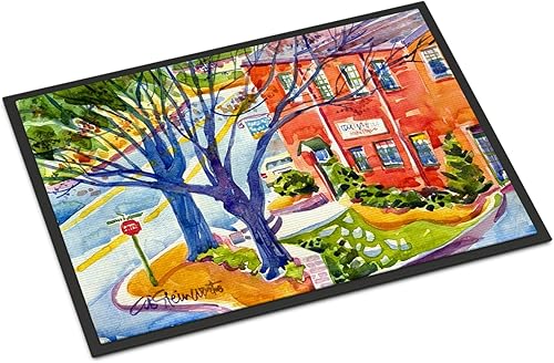 Miniatura 7 de Caroline's Treasures 6050JMAT - Felpudo naranja de 24 x 36 pulgadas, tapete para puerta delantera, para interiores y exteriores, para entrada,